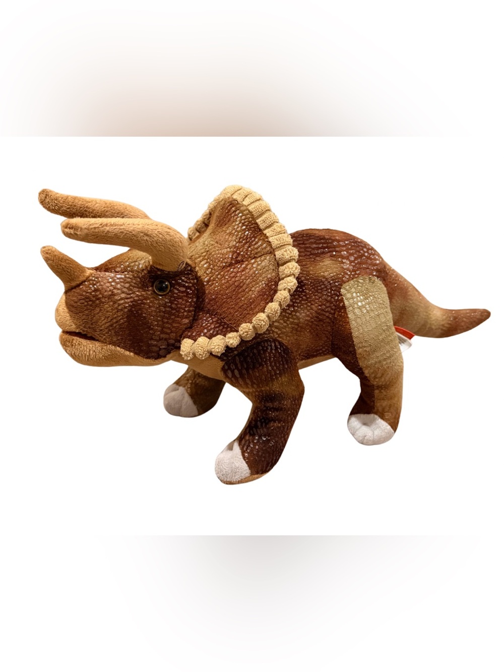 Wild Republic 17” Triceratops Dinosaur Plush Stuffed Animal Toy EUC